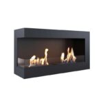 Biokominek Delta L 900 z szybą Kratki