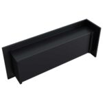 Biokominek Delta L 1200 z szybą Kratki