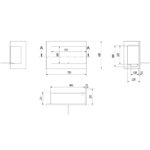 Biokominek Delta P 700 z szybą Kratki