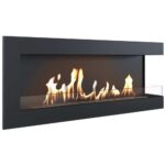 Biokominek Delta P 1200 z szybą Kratki