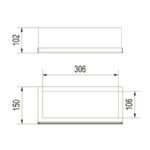 Szyba ochronna do biokominka Charlie 2 Kratki