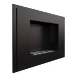 Biokominek Alpha Czarny Kratki