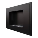 Biokominek Alpha Czarny Kratki