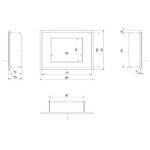 Biokominek Alpha Czarny Kratki