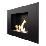 Biokominek Alpha Czarny Kratki