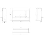 Biokominek Bravo Czarny Kratki