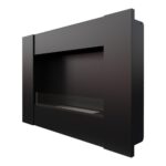 Biokominek Bravo 2 Czarny z szybą Kratki