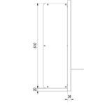 Biokominek Bravo 2 Czarny z szybą Kratki