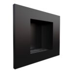 Biokominek Quat Czarny Kratki