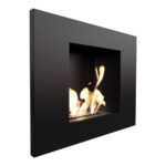 Biokominek Quat Czarny Kratki