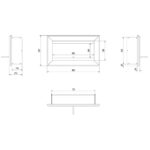 Biokominek Charlie Czarny z szybą Kratki