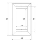 Biokominek Charlie 2 Czarny z szybą Kratki