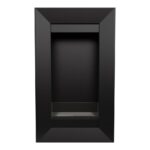 Biokominek Charlie 2 Czarny z szybą Kratki