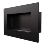 Biokominek wiszący Delta Czarny Kratki