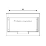 Biokominek wiszący Delta Czarny Kratki