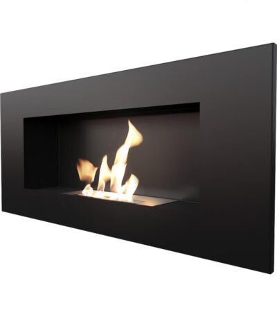 Biokominek Delta 2 Czarny Kratki