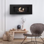 Biokominek Delta 2 Czarny Kratki