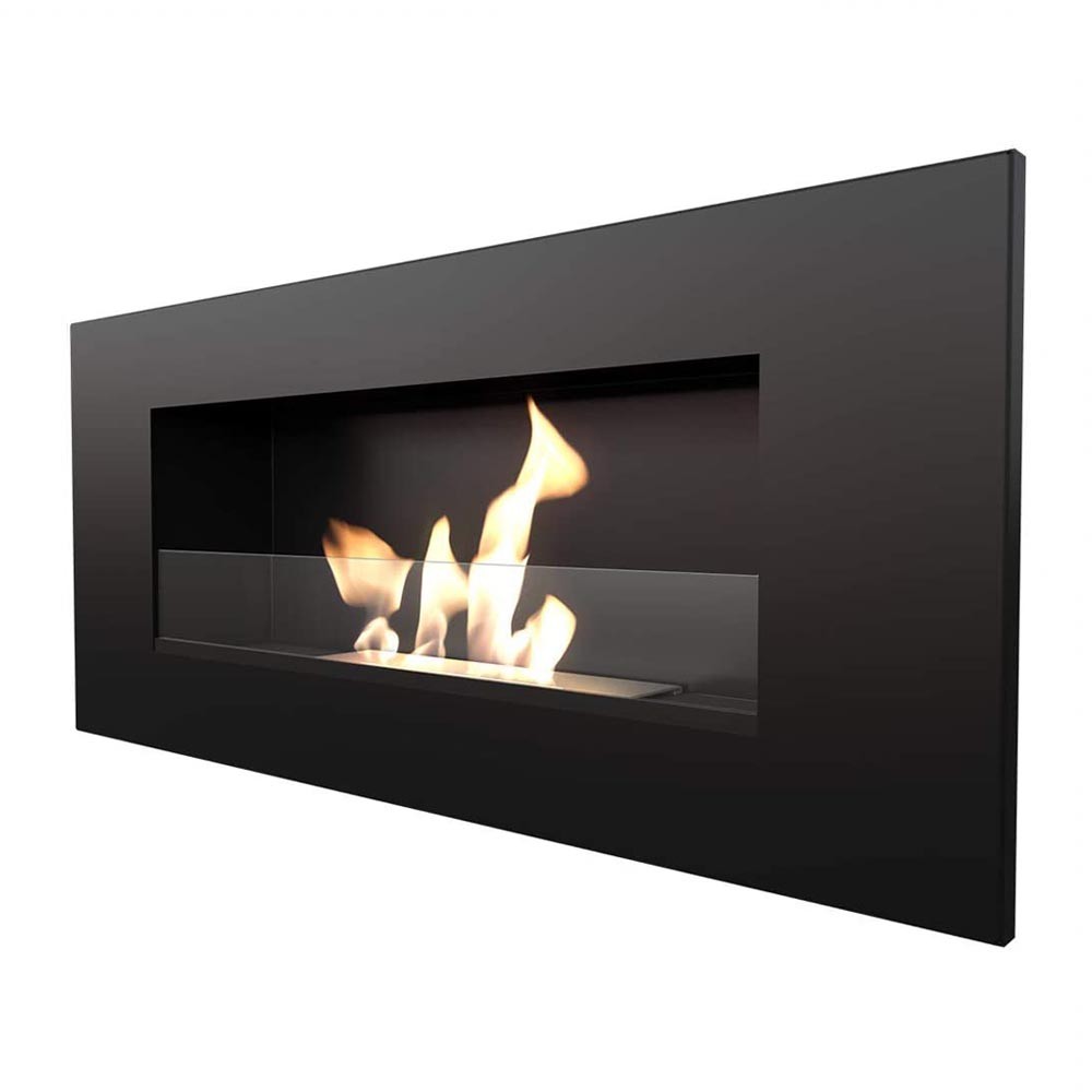 Biokominek Delta 2 Czarny z szybą Kratki Biokominek Delta 2 Czarny z szybą Kratki