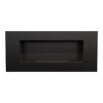 Biokominek Delta 2 Czarny z szybą Kratki