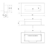Biokominek Delta 2 Horizontal Kratki