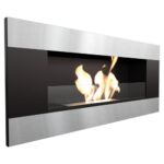 Biokominek Delta 2 Horizontal z szybą Kratki