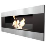 Biokominek Delta 2 Horizontal z szybą Kratki