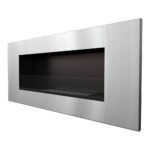 Biokominek Delta 2 Szlif z szybą Kratki