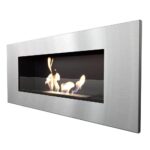 Biokominek Delta 2 Szlif z szybą Kratki