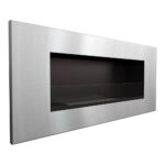 Biokominek Delta 2 Szlif z szybą Kratki