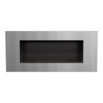 Biokominek Delta 2 Szlif z szybą Kratki