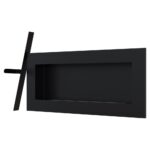 Biokominek Delta 2 Slim Czarny Kratki