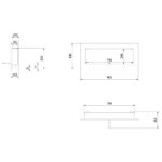 Biokominek Delta 2 Slim Czarny Kratki