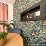 Biokominek Delta 2 Slim Czarny Kratki