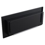 Biokominek Delta 2 Slim Czarny z szybą Kratki