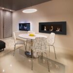 Biokominek Delta 3 Czarny Kratki