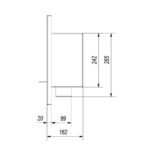 Biokominek Delta 3 Czarny Kratki