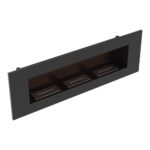 Biokominek Delta 3 Czarny Kratki