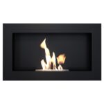 Biokominek Golf Czarny Kratki