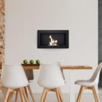 Biokominek Golf Czarny Kratki