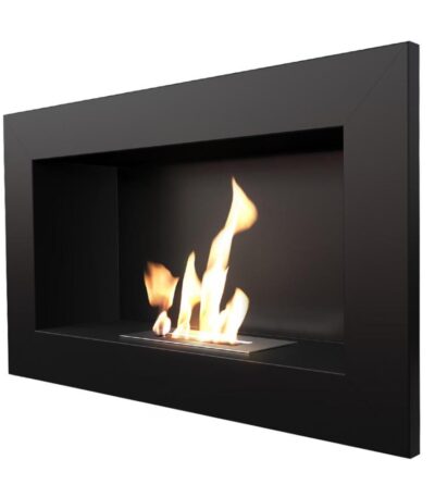 Biokominek Golf Czarny Kratki