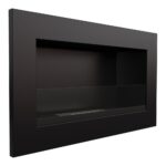 Biokominek Golf Czarny z szybą Kratki