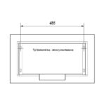 Biokominek Golf Horizontal z szybą Kratki