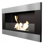 Biokominek Golf Horizontal z szybą Kratki