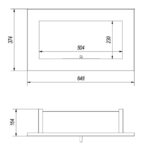 Biokominek Golf Qube Kratki