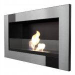 Biokominek Golf Qube z szybą Kratki