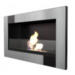 Biokominek Golf Qube z szybą Kratki