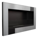 Biokominek Golf Qube z szybą Kratki