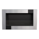 Biokominek Golf Qube z szybą Kratki