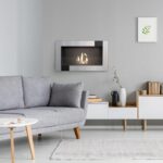 Biokominek Golf Qube z szybą Kratki