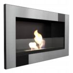 Biokominek Golf Qube z szybą Kratki